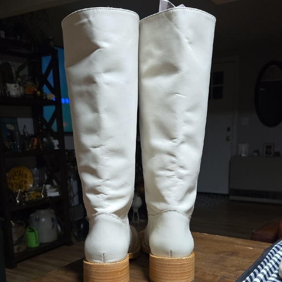 Steve Madden Riggs Campus Boots Leather Bone Womens Size 8.5 Like Frye - Picture 6 of 10